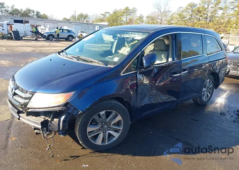 2015 Honda Odyssey Touring/Touring Elite из США, поврежденный, VIN 5FNRL5H98FB046149